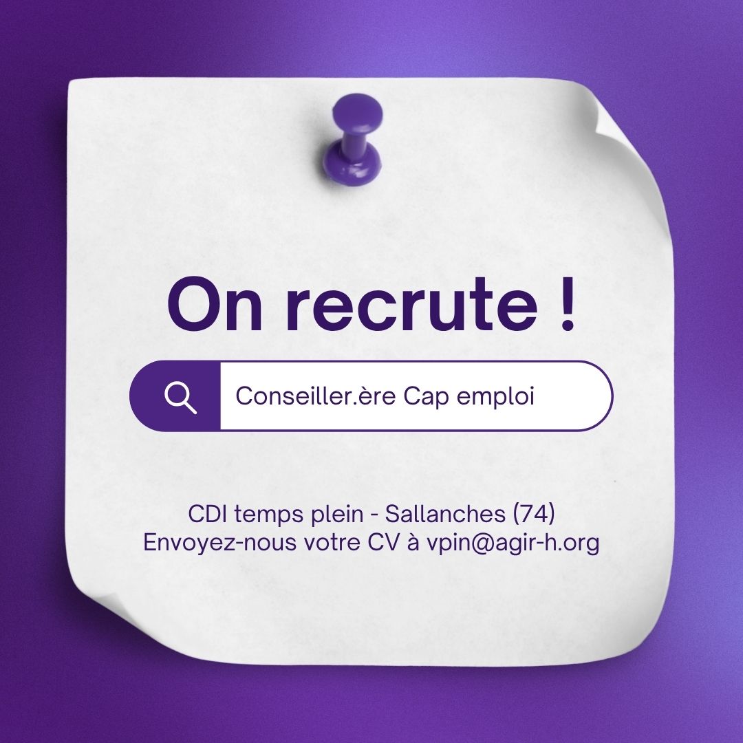 On recrute un.e conseiller.ère Cap emploi à Sallanches - Haute-Savoie